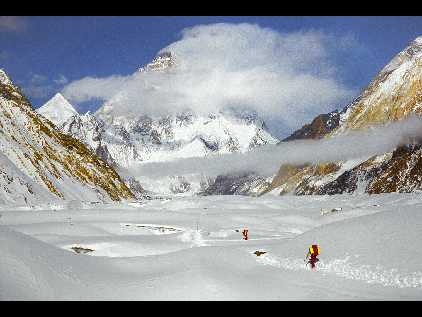 K2 widziane z lodowca Baltoro