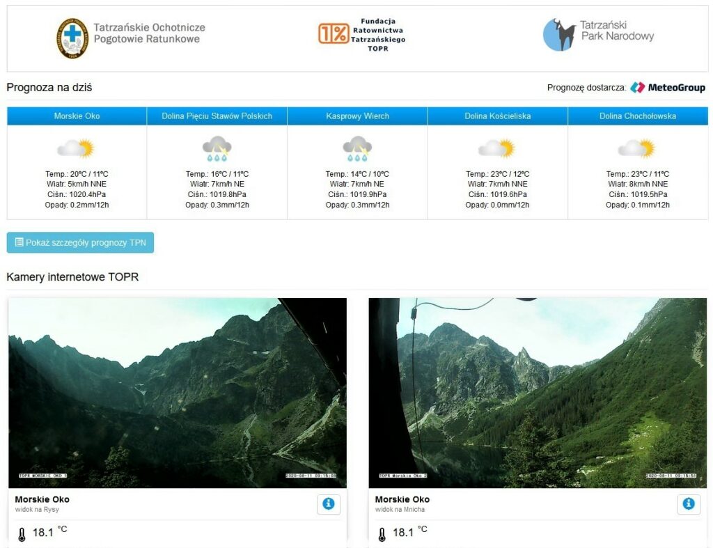 Pogoda W Gorach Gdzie Sprawdzac Prognozy Blog Skalnik