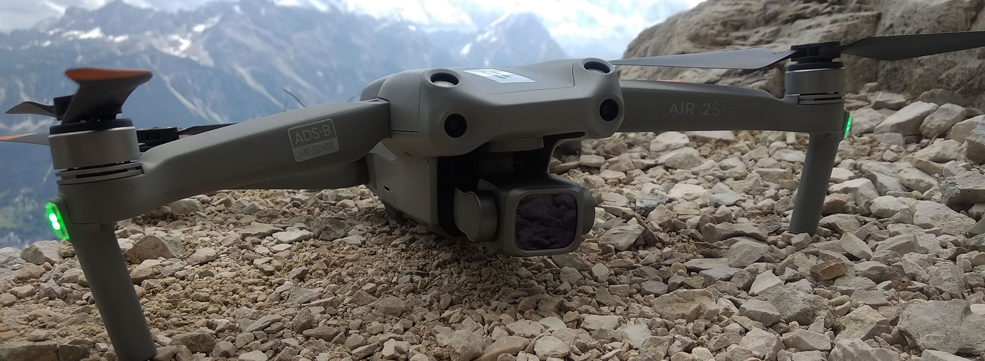 dron w dolomitach
