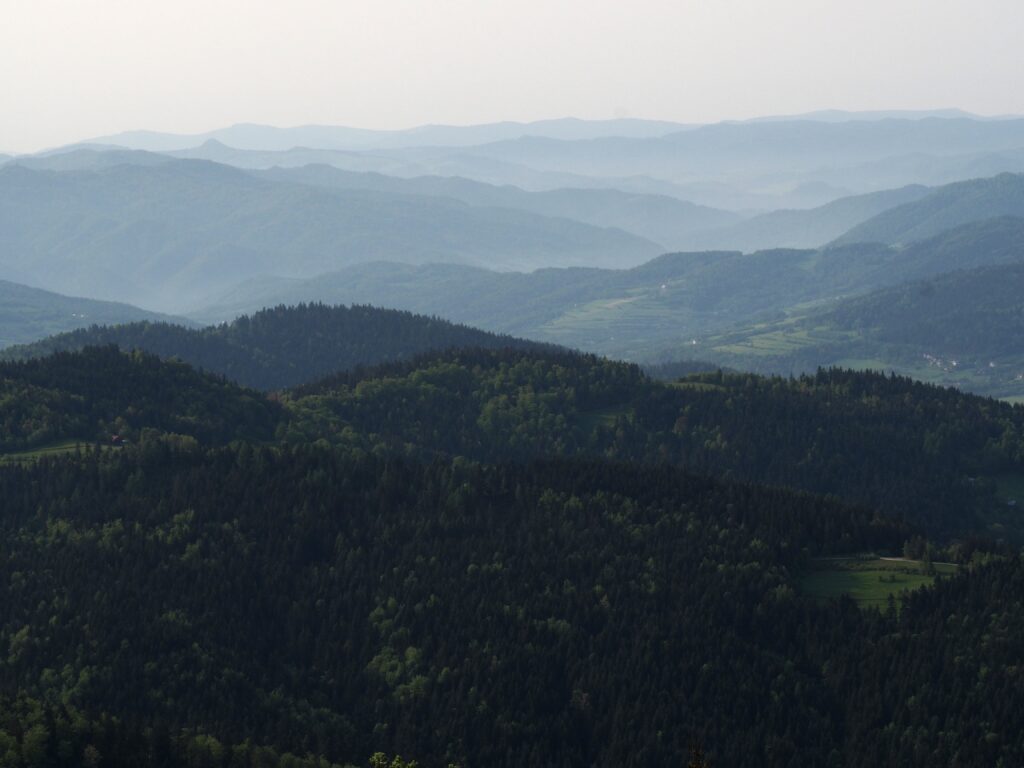 beskidy panorama z mogielicy