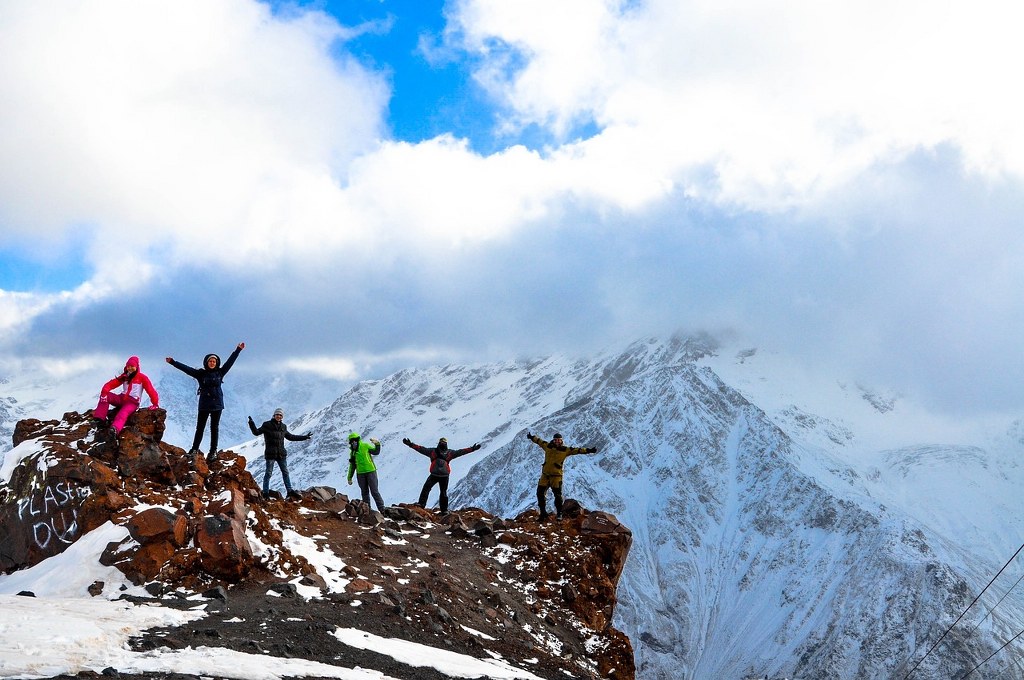Zespół na Elbrusie