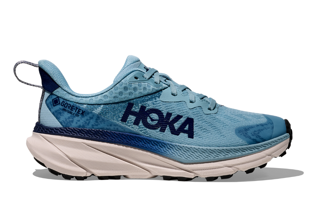 HOKA Challenger ATR 7 GTX – łódkowaty profil MetaRocker™ wspiera dynamiczne przetaczanie stopy i szybsze tempo biegu.