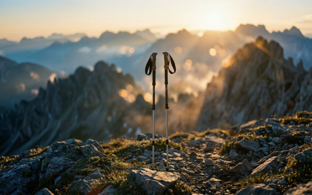 Kijki trekkingowe są bardzo pomocne podczas schodzenia ze szczytów