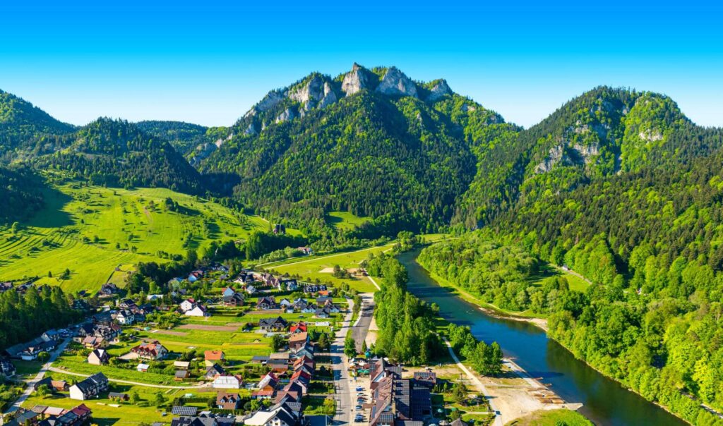 Pieniny - widok na Trzy Korony