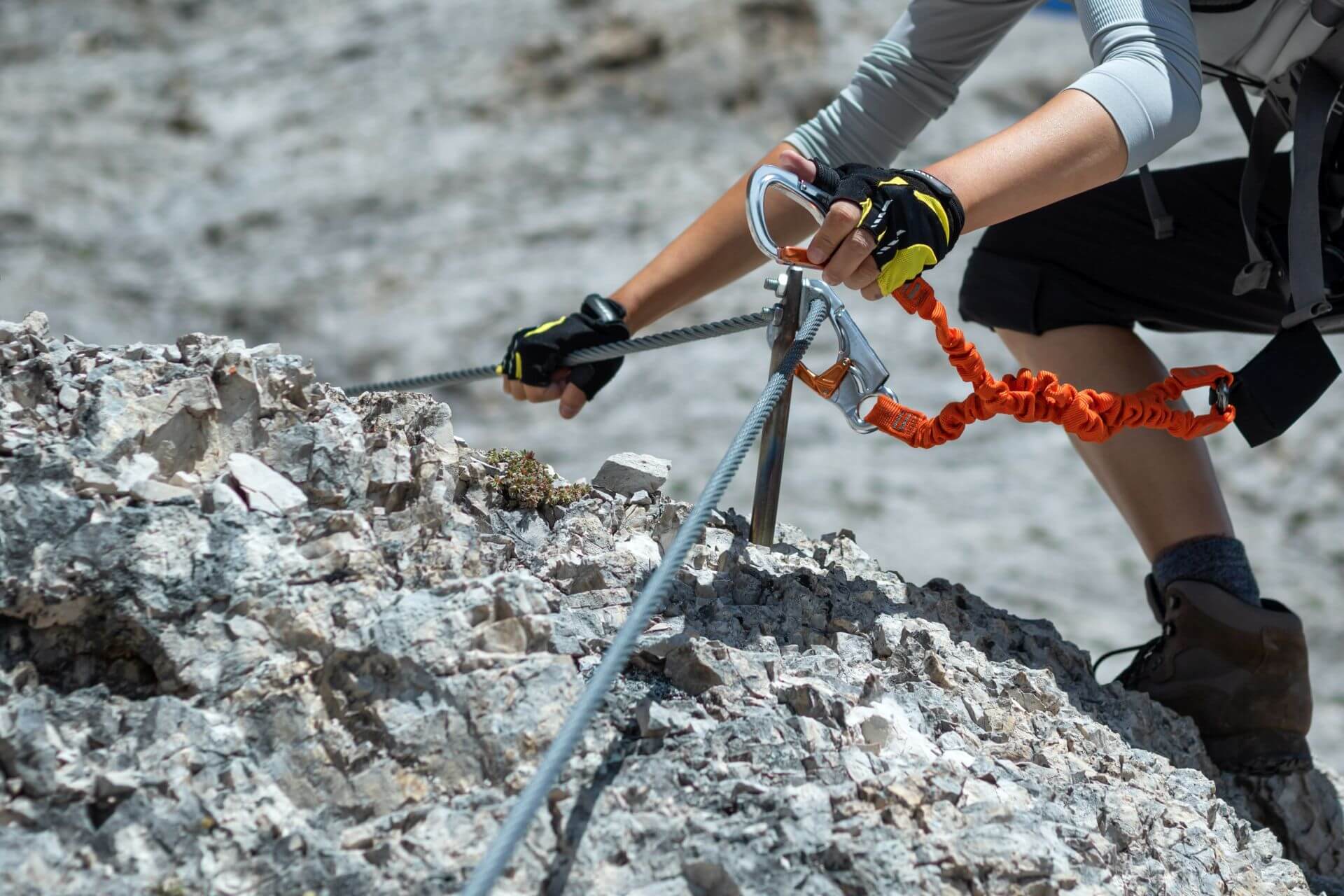 Via ferrata Słowacja sprzęt