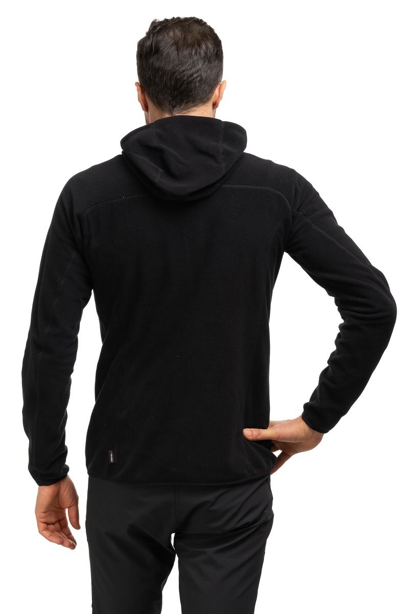 BLUZA MICRO ZIP-BLACK