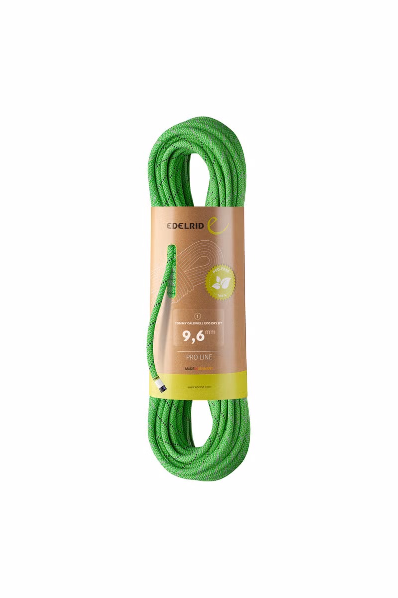 LINA TOMMY CALDWELL ECO DRY DT 9,6MM 70M-NEON GREEN