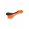 Rusty orange-slaty black