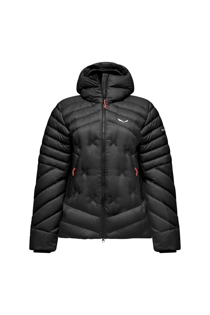 KURTKA ORTLES MED 4 RDS DOWN WOMEN-BLACK OUT