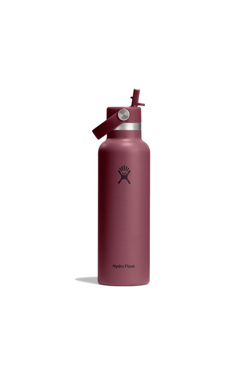 BUTELKA STANDARD MOUTH FLEX STRAW CAP 21 OZ / 621 ML -BURGUNDY