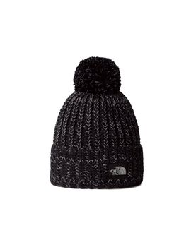 CZAPKA COZY CHUNKY CABIN BEANIE-TNF BLACK-WHITE DUNE