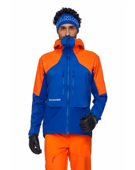 KURTKA EIGER NORDWAND PRO SO HOODED-EIGER BLUE-EIGER ORANGE