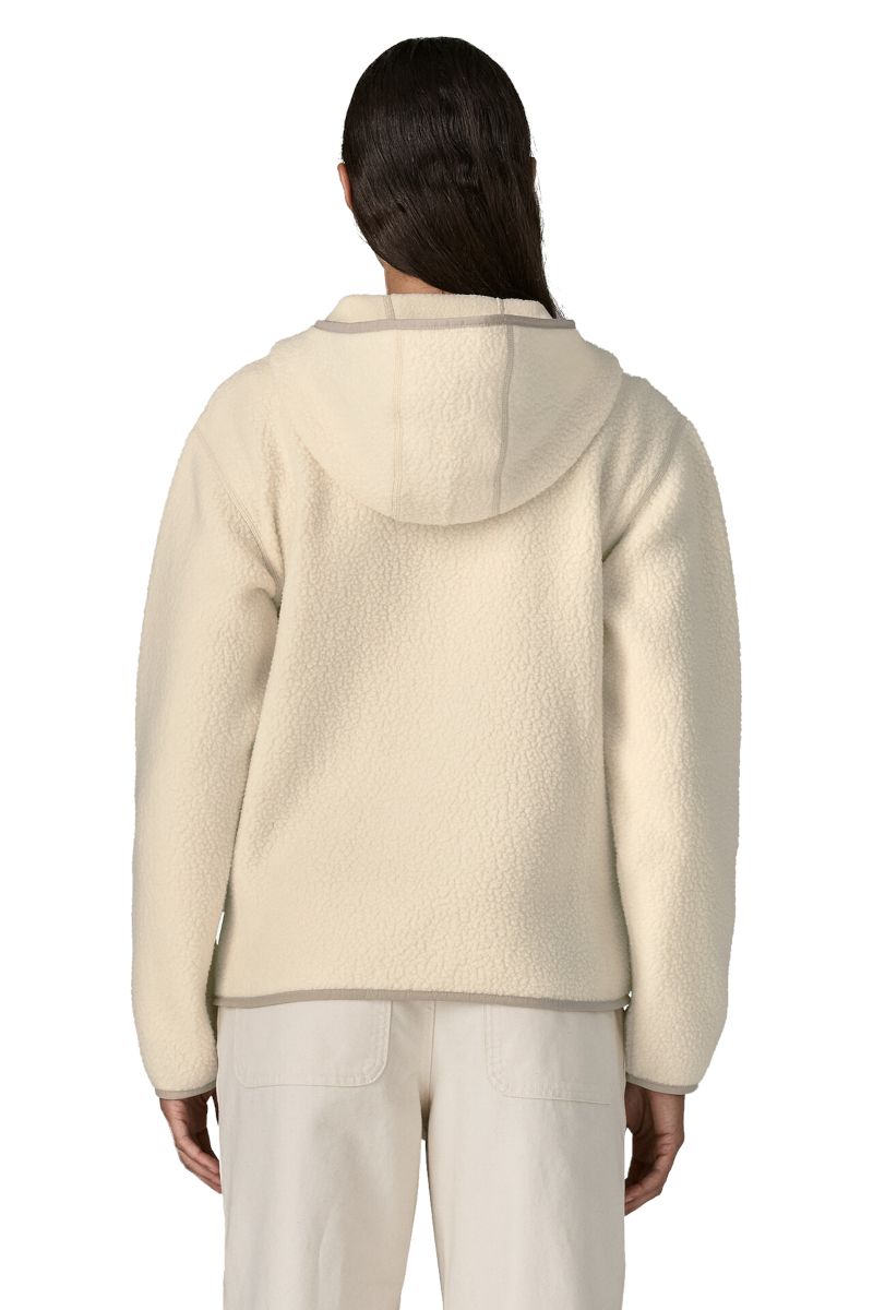 KURTKA RETRO PILE HOODY WOMEN-NATURAL