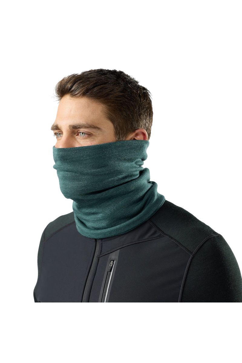 OSŁONA SZYI THERMAL MERINO REVERSIBLE-DARK TEAL HEATHER