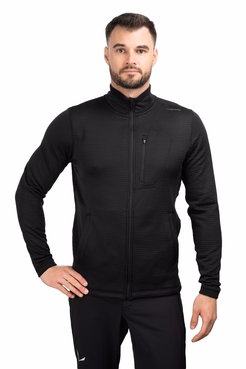 BLUZA ADMONT FULL ZIP-BLACK