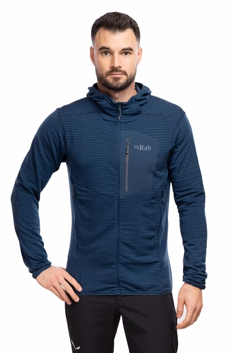 BLUZA ASCENDOR LIGHT HOODY-TEMPEST BLUE