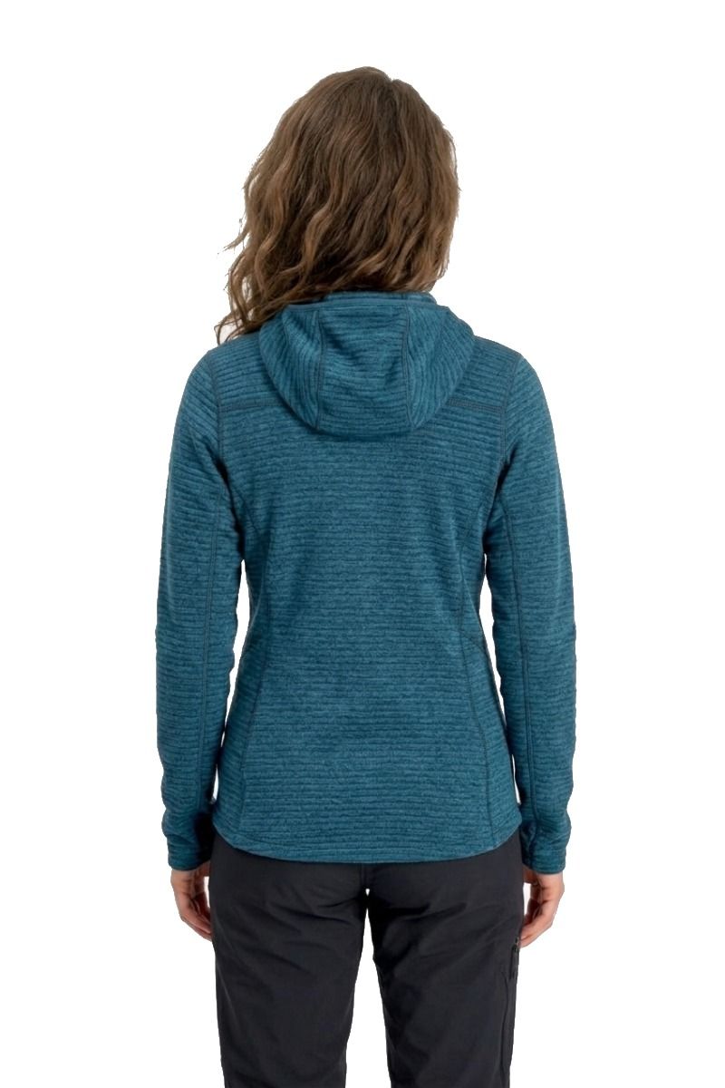 BLUZA ASCENDOR LIGHT HOODY WOMEN-TEMPEST BLUE