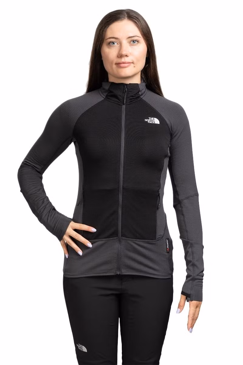 BLUZA BOLT POLARTEC JACKET WOMEN-ASPHALT GREY-TNF BLACK