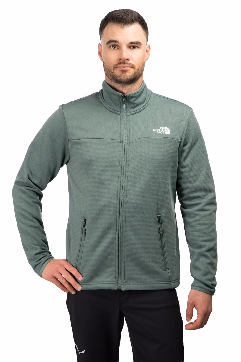 BLUZA CEDAR TRAIL GRID FLEECE FZ JACKET-DUCK GREEN