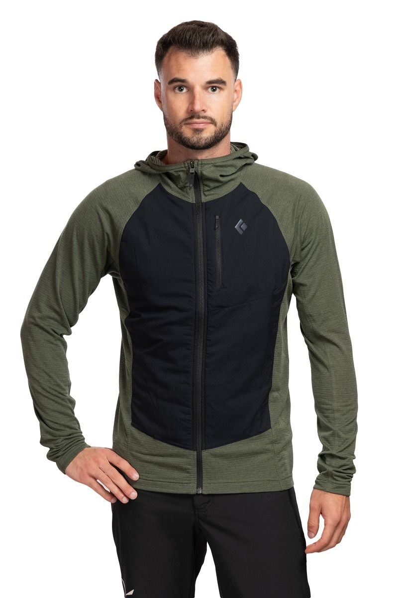 BLUZA COEFFICIENT LT HYBRID HOODY-TUNDRA-BLACK