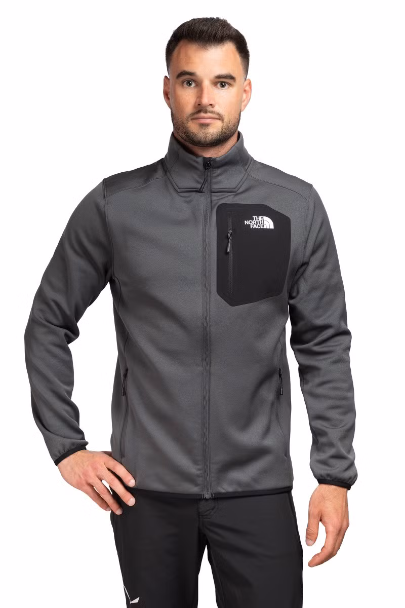 BLUZA CREST FZ-ANTHRACITE GREY-TNF BLACK