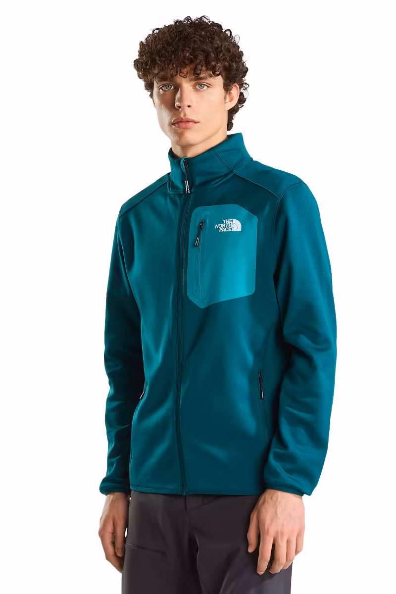 BLUZA CREST FZ-PACIFIC TEAL-TNF BLACK