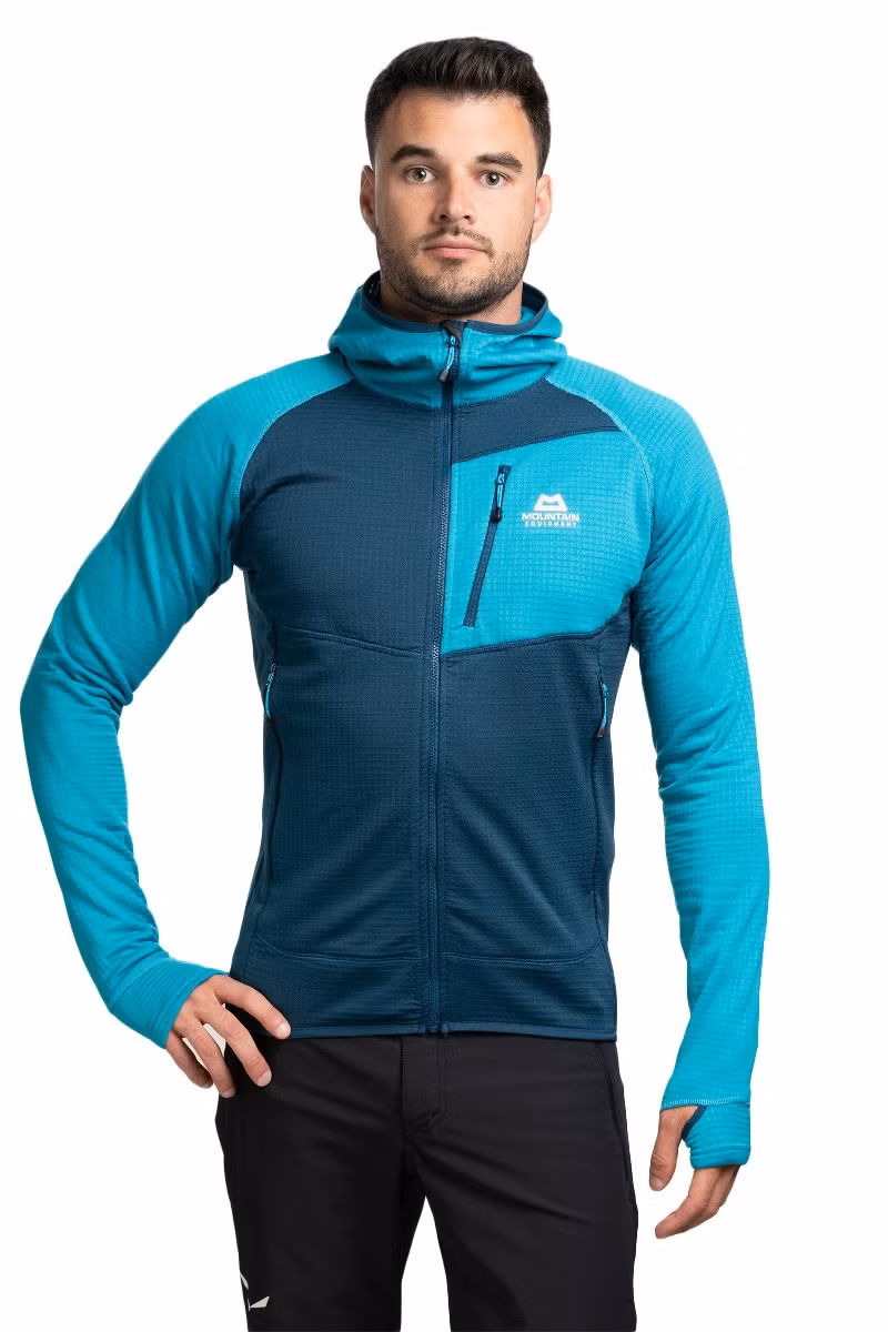 BLUZA ECLIPSE HOODED-MAJOLICA BLUE-TOPAZ