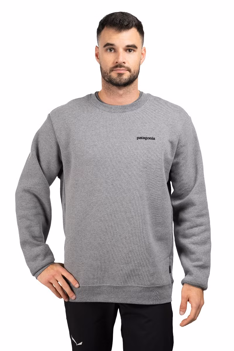BLUZA FITZ ROY ICON UPRISAL CREW SWEATSHIRT-GRAVEL HEATHER