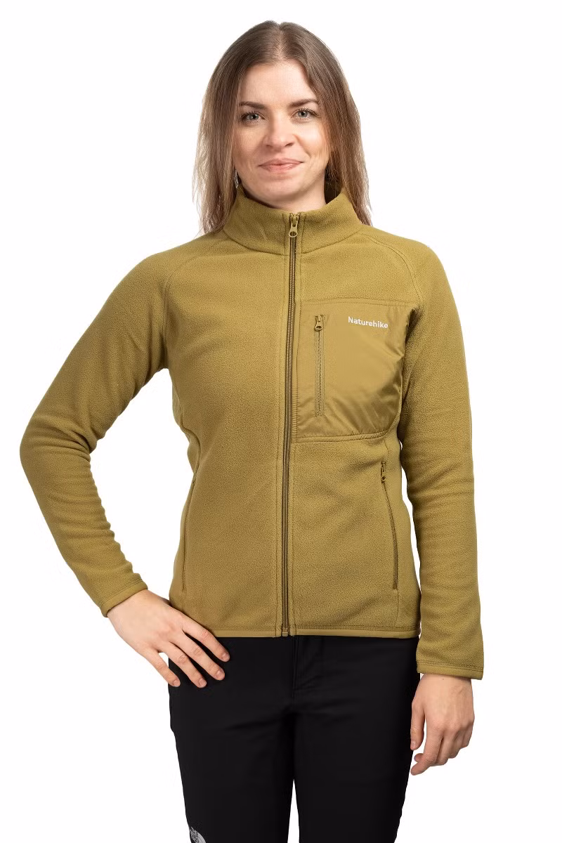 BLUZA FLEECE WITH POCKETS WOMEN CYY2441FS067-GRASS GREEN