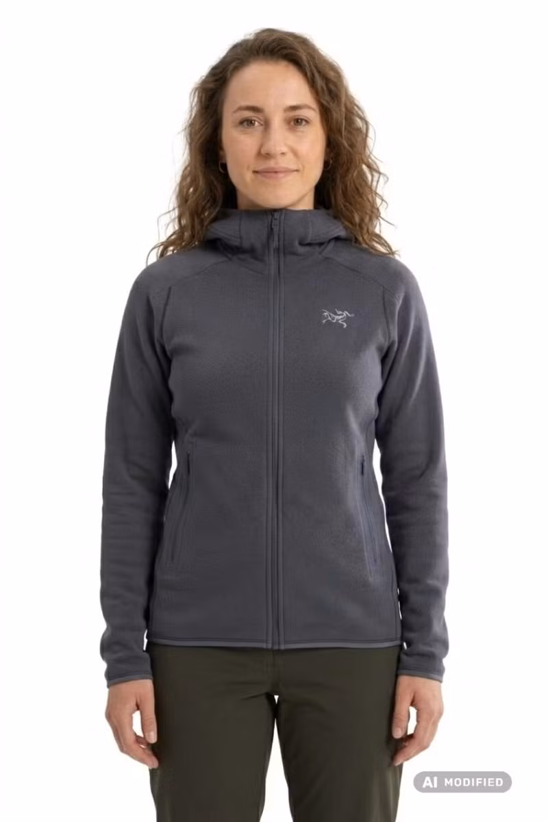 BLUZA KYANITE LT HOODY WOMEN-DK STRATUS