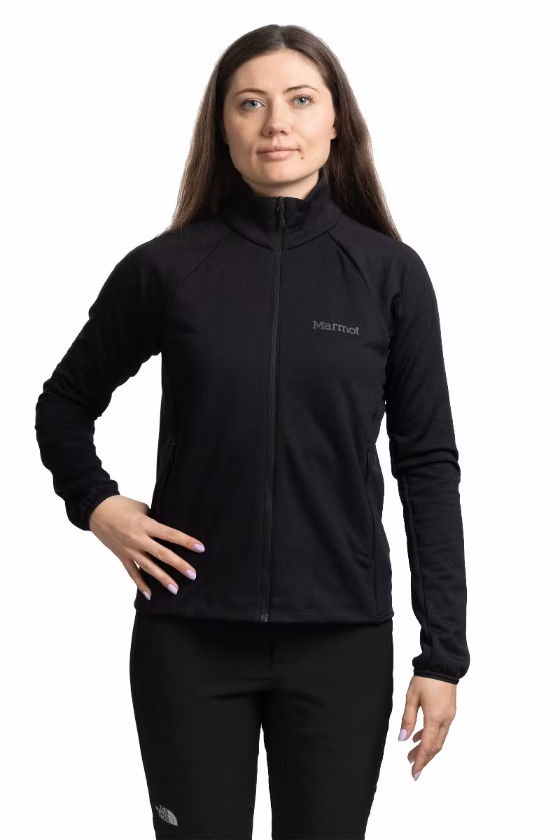 BLUZA LECONTE FLEECE JACKET WOMEN-BLACK