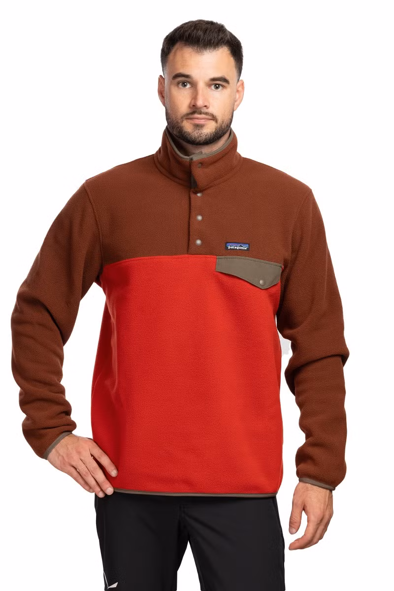 BLUZA LIGHTWEIGHT SYNCHILLA SNAP-T PULLOVER-AMANITA RED