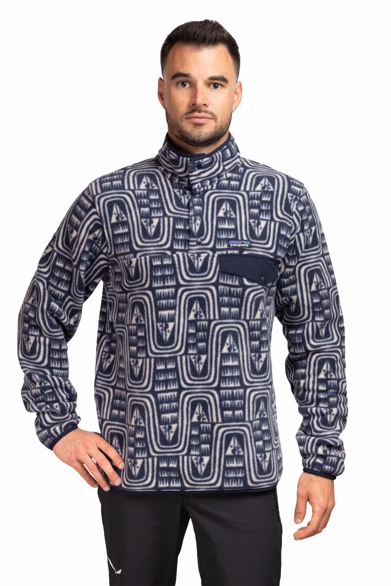 BLUZA LIGHTWEIGHT SYNCHILLA SNAP-T PULLOVER-FLOW-SUNKEN BLUE