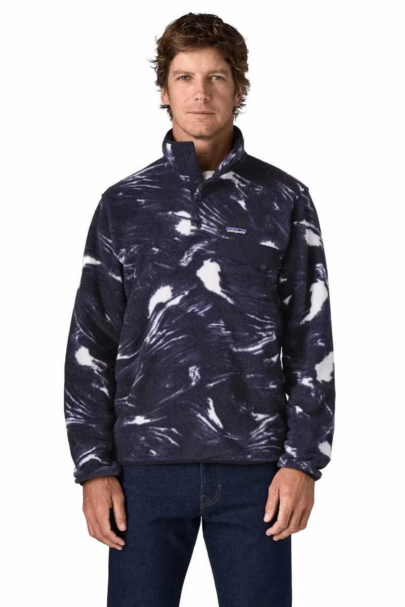BLUZA LIGHTWEIGHT SYNCHILLA SNAP-T PULLOVER-POLAR BREEZE-SUNKEN BLUE