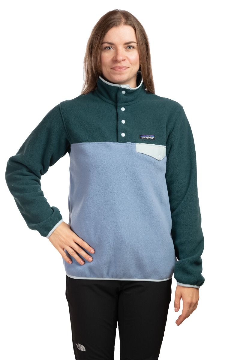 BLUZA LIGHTWEIGHT SYNCHILLA SNAP-T PULLOVER WOMEN-BARNACLE BLUE