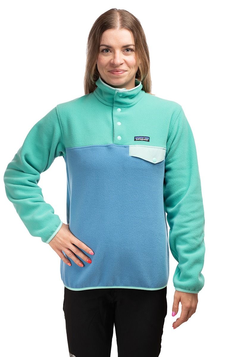 BLUZA LIGHTWEIGHT SYNCHILLA SNAP-T PULLOVER WOMEN-SHORE BLUE