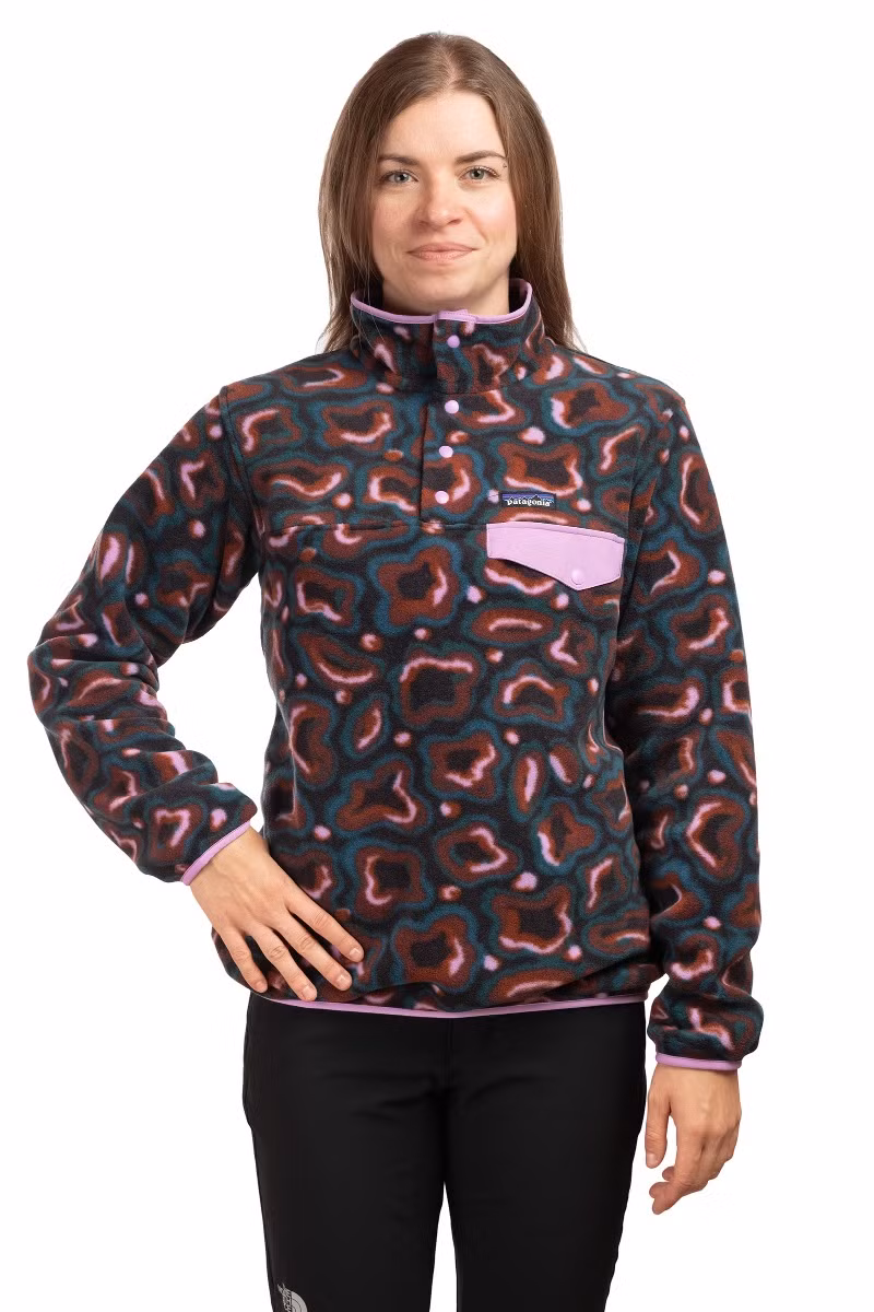 BLUZA LIGHTWEIGHT SYNCHILLA SNAP-T PULLOVER WOMEN-SOFT SPIREA-DRIED VANILLA