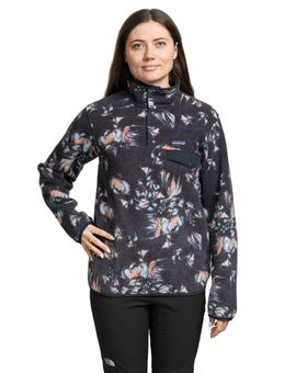 BLUZA LIGHTWEIGHT SYNCHILLA SNAP-T PULLOVER WOMEN-SWIRL FLORAL-PITCH BLUE