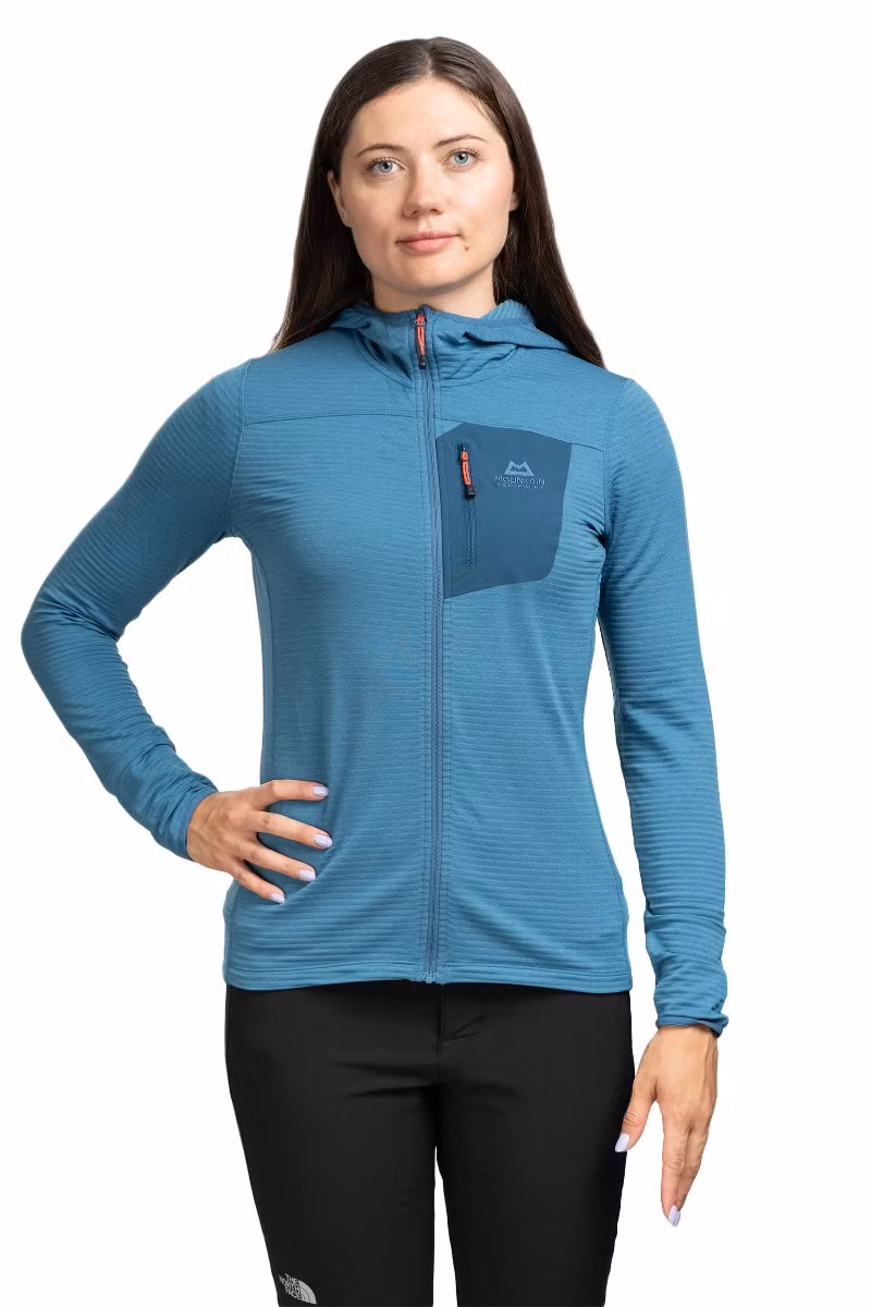BLUZA LUMIKO HOODED WOMEN-STELLAR-MAJOLICA BLUE