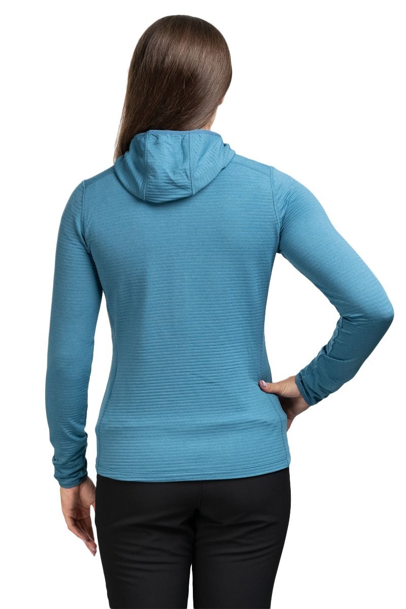 BLUZA LUMIKO HOODED WOMEN-STELLAR-MAJOLICA BLUE