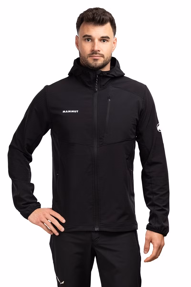 BLUZA MADRIS LIGHT ML HOODED-BLACK