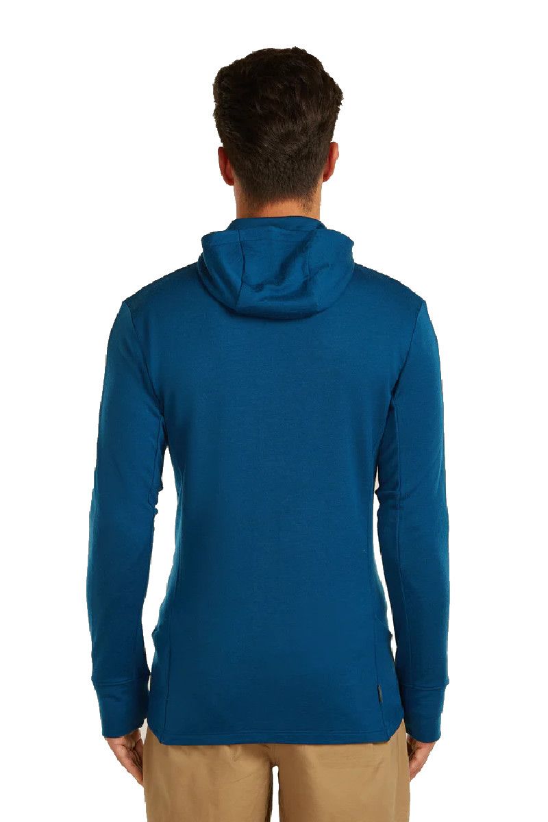 BLUZA MERINO 260 QUANTUM IV LS ZIP HOODIE-ATLANTIS