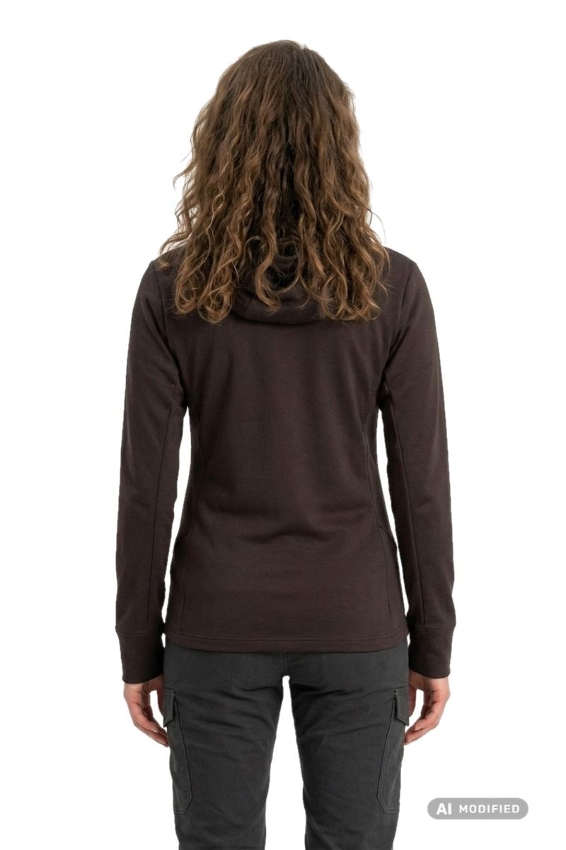 BLUZA MERINO 260 QUANTUM IV LS ZIP HOODIE WOMEN-BITTERSWEET