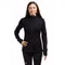 BLUZA MERINO 260 QUANTUM LS ZIP HOODIE WOMEN-BLACK
