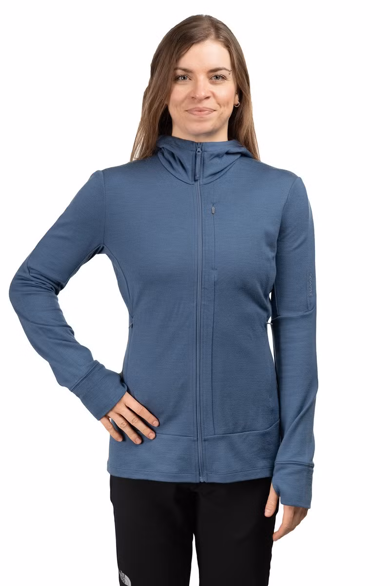 BLUZA MERINO 260 QUANTUM LS ZIP HOODIE WOMEN-DAWN