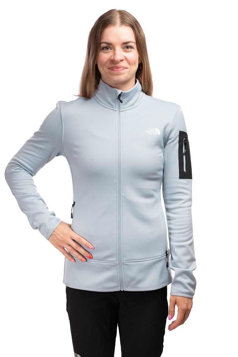 BLUZA MISTYESCAPE FLEECE WOMEN-FROST GREY-TNF BLACK