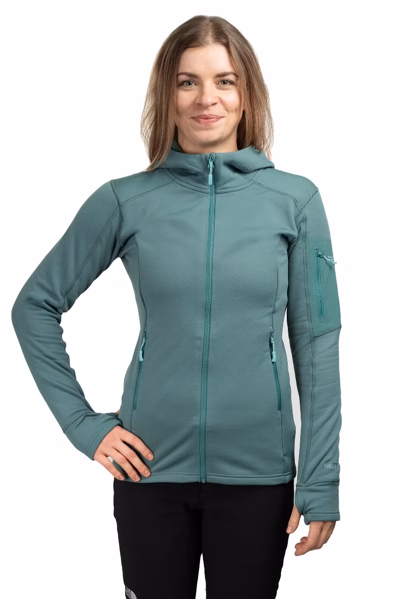 BLUZA MODULUS HOODY WOMEN-EUCALYPTUS