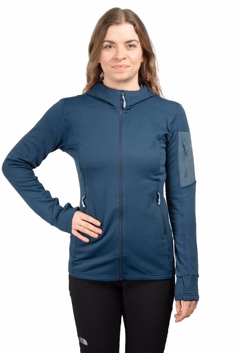 BLUZA MODULUS HOODY WOMEN-TEMPEST BLUE