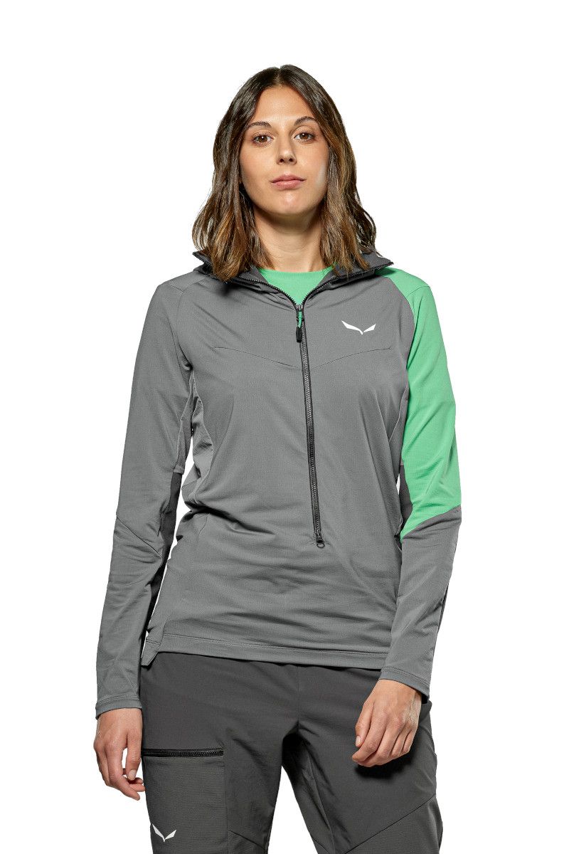BLUZA NXT HYB 1/2 ZIP TEE WOMEN-QUIET SHADE-5210