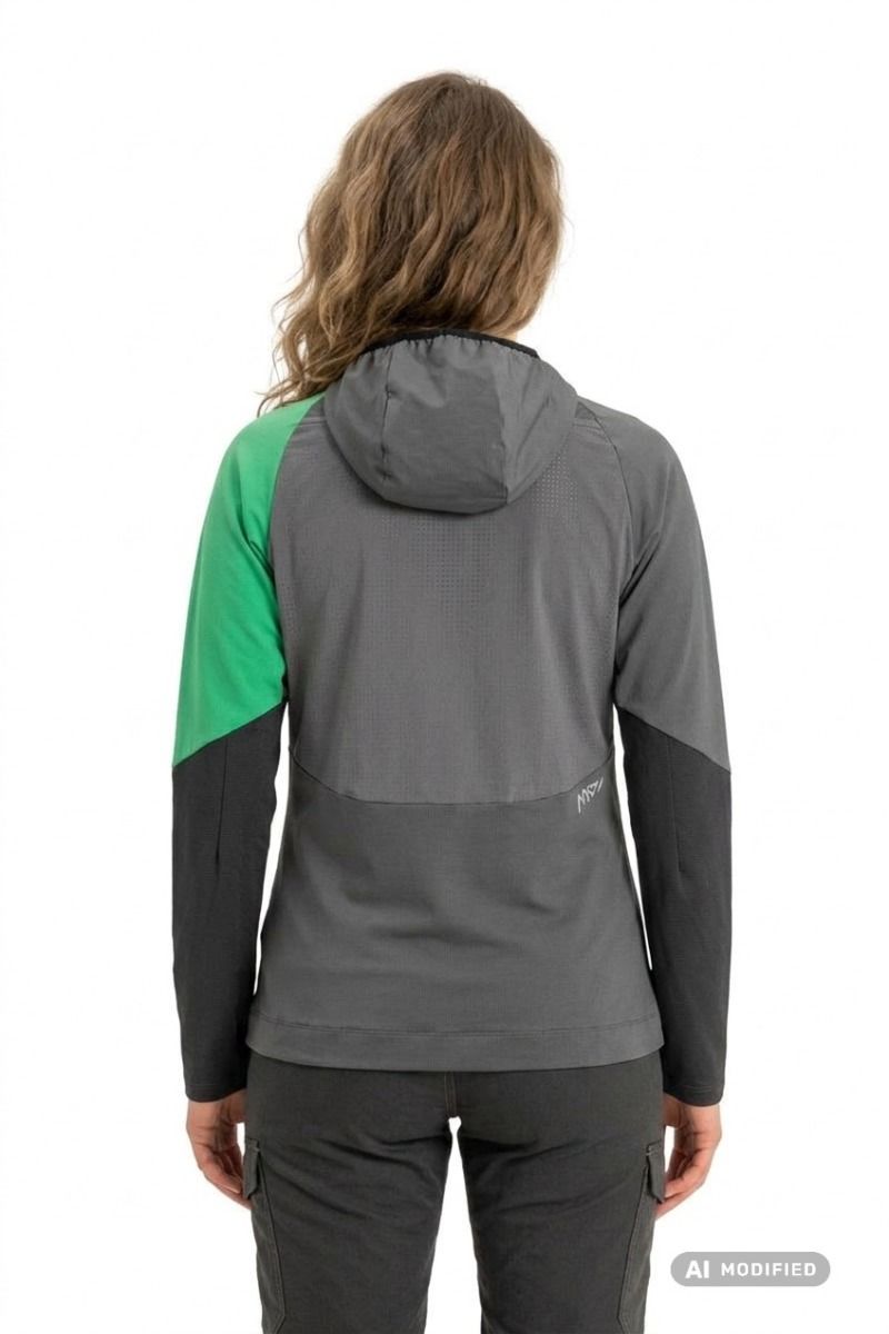 BLUZA NXT HYB 1/2 ZIP TEE WOMEN-QUIET SHADE-5210